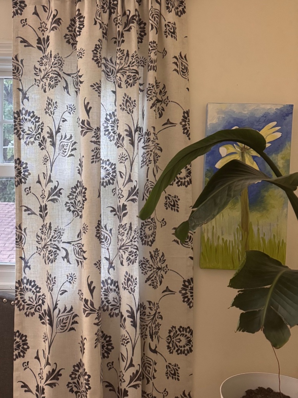 Two Panel curtains 84"L